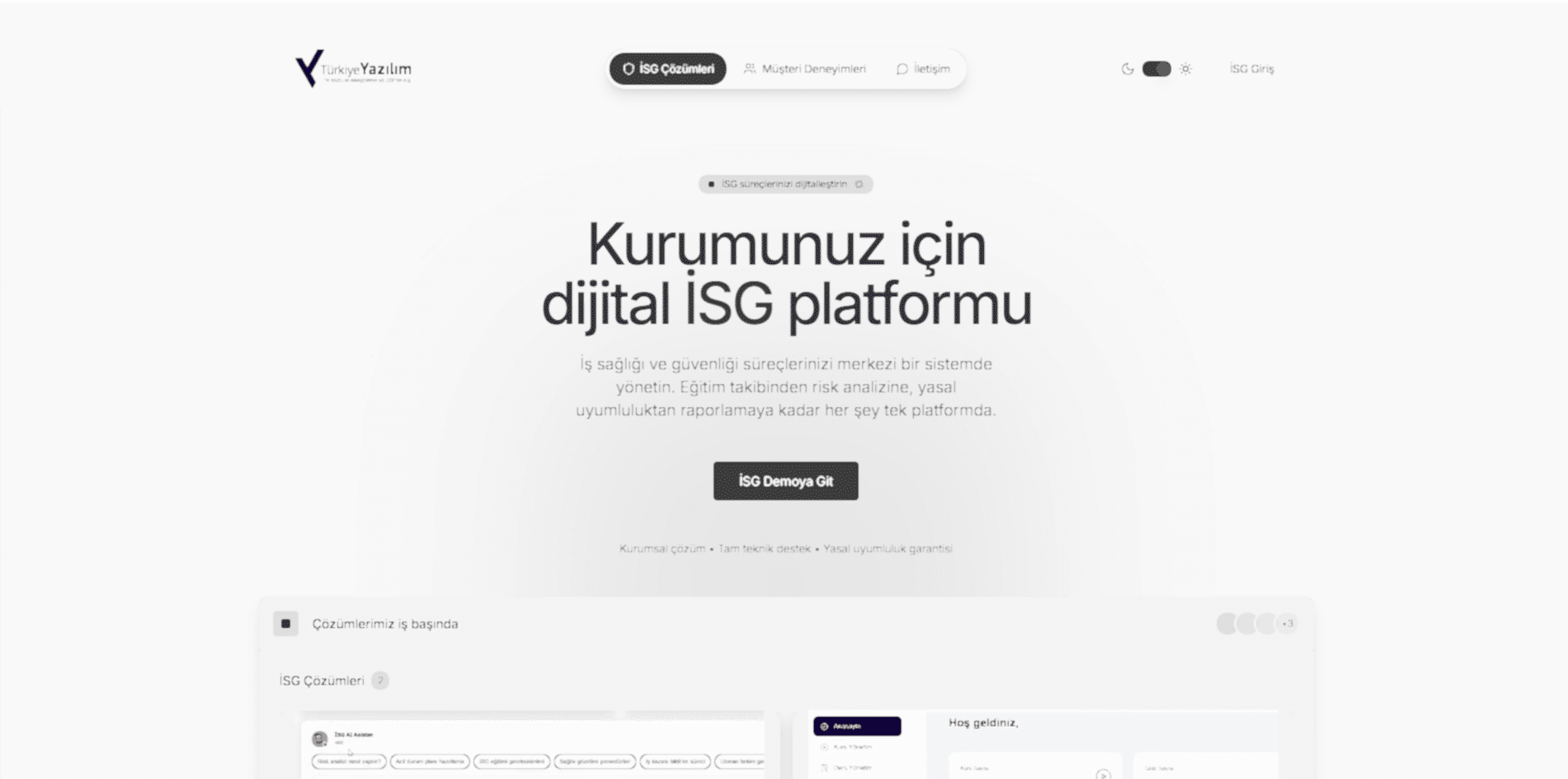 İSG Platform Dashboard